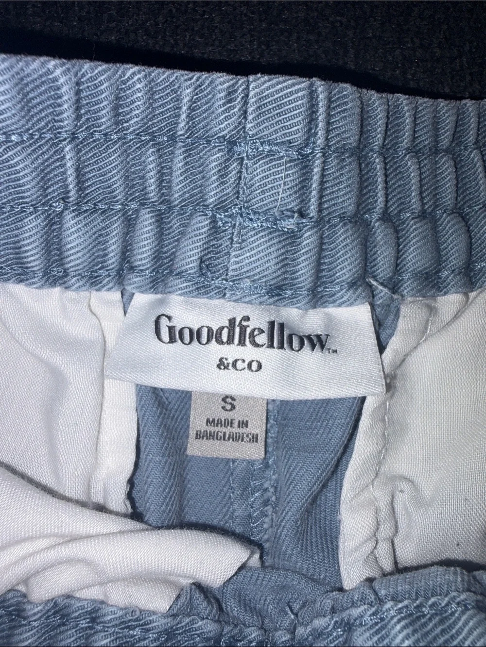 Goodfellow & Co Light Blue Elastic-Waist Hybrid Shorts